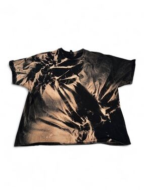 Gildan black tie dye cotton t shirt in a 3XL
